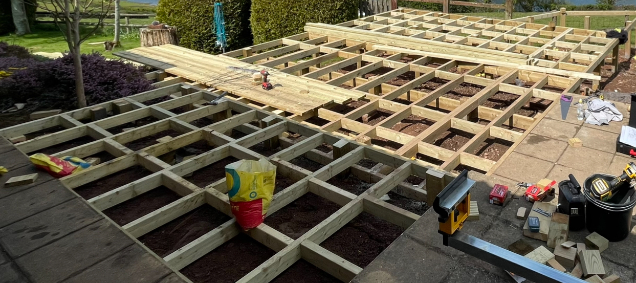 Carpentry work forming part of a construction project