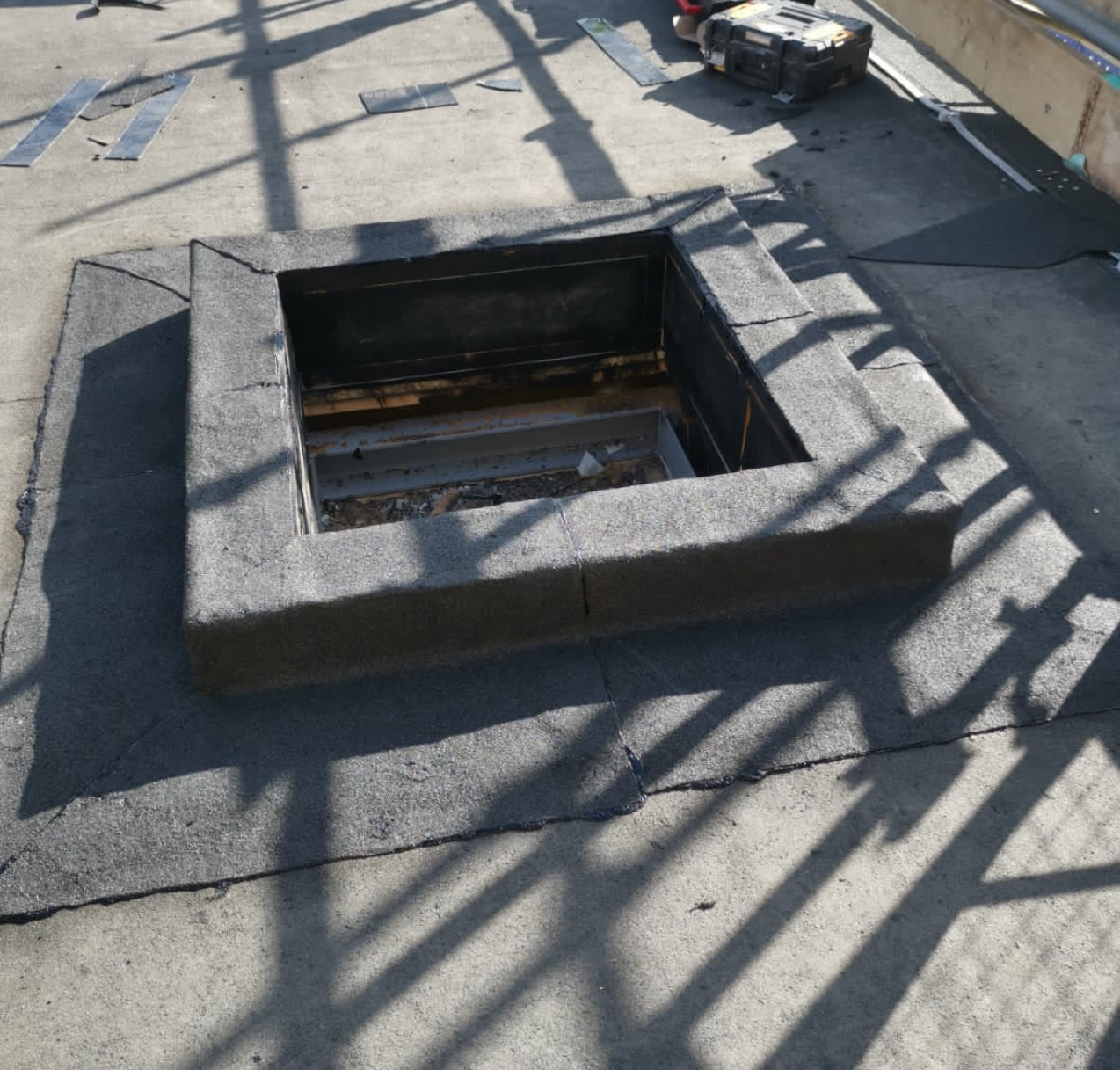 Flat Roofing works detail