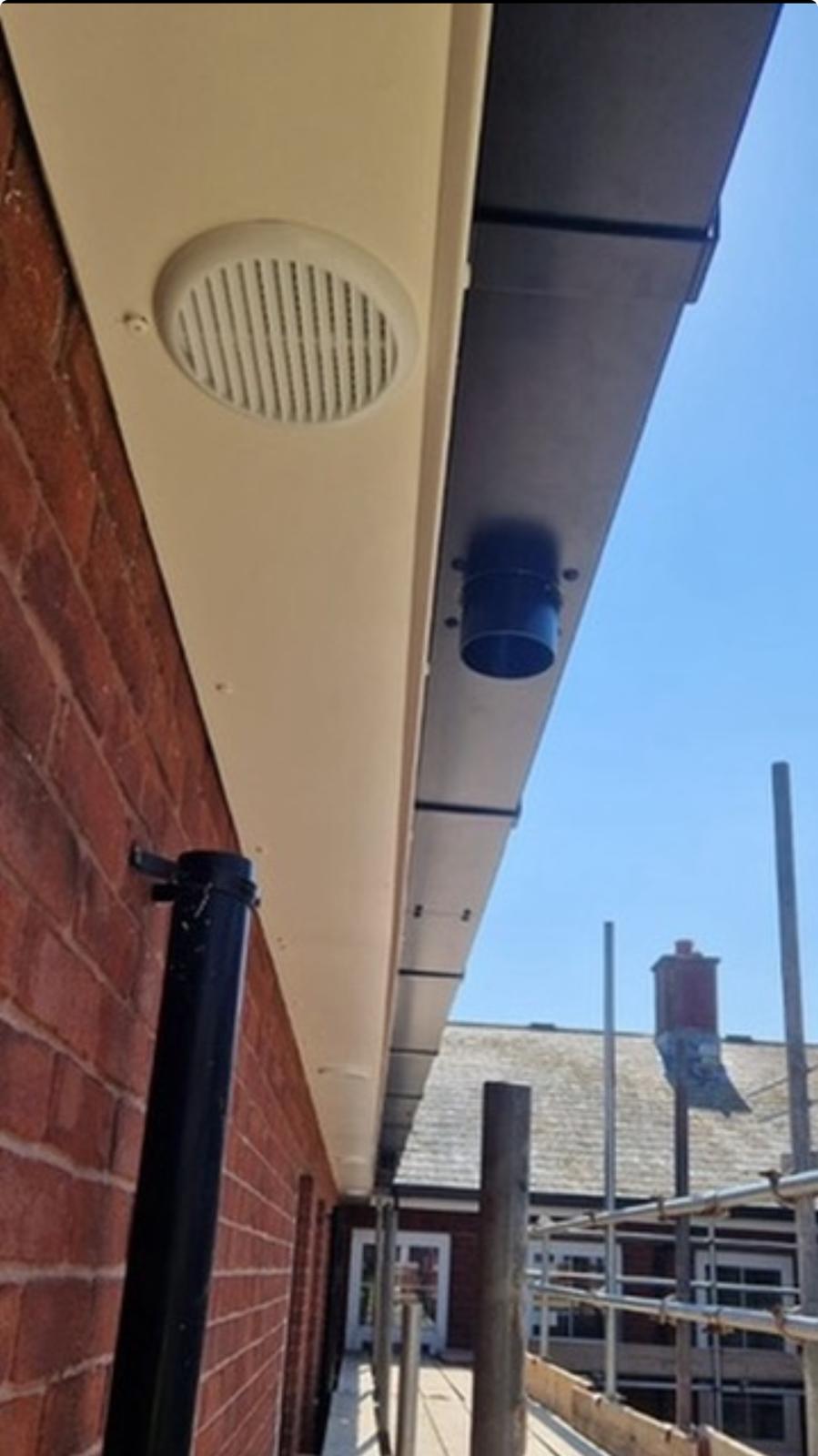 Gutter Linings works detail